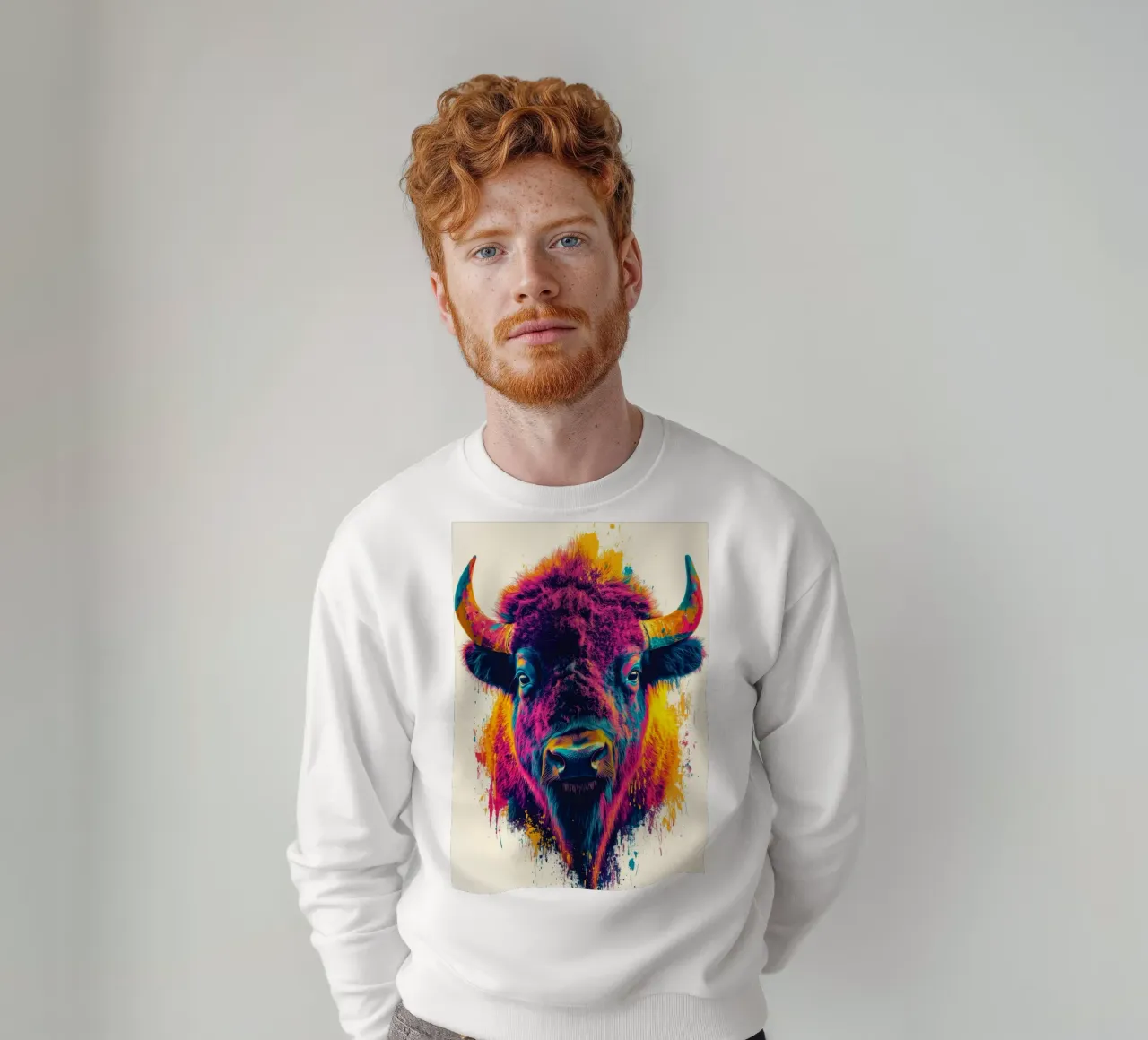 Bisonte felpa da Lionmixart