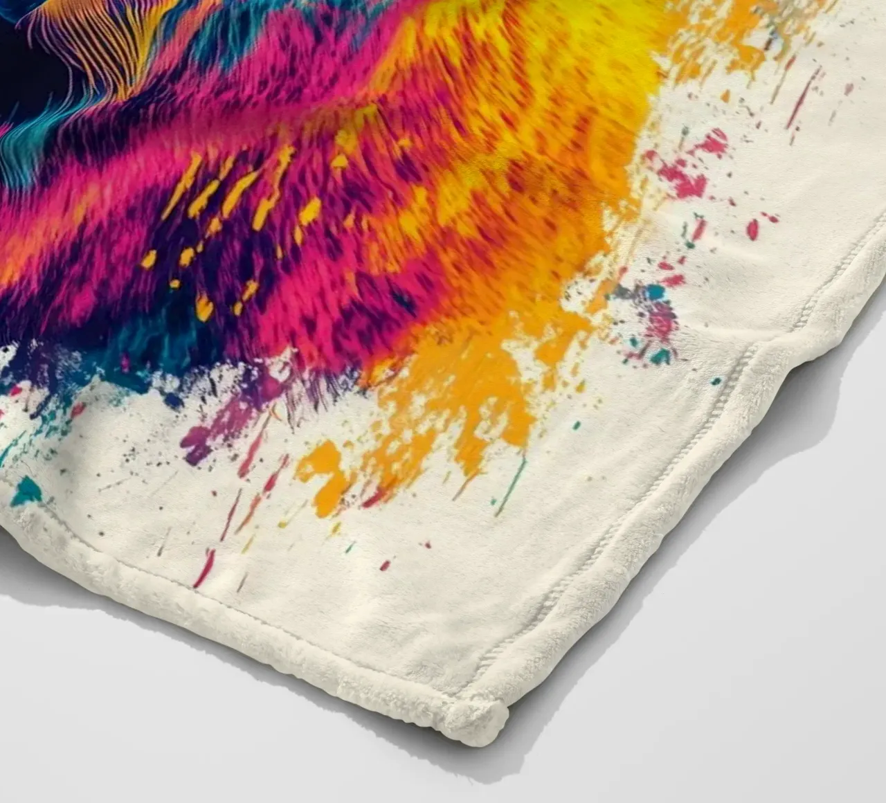 Bison Fleecedecke von Lionmixart