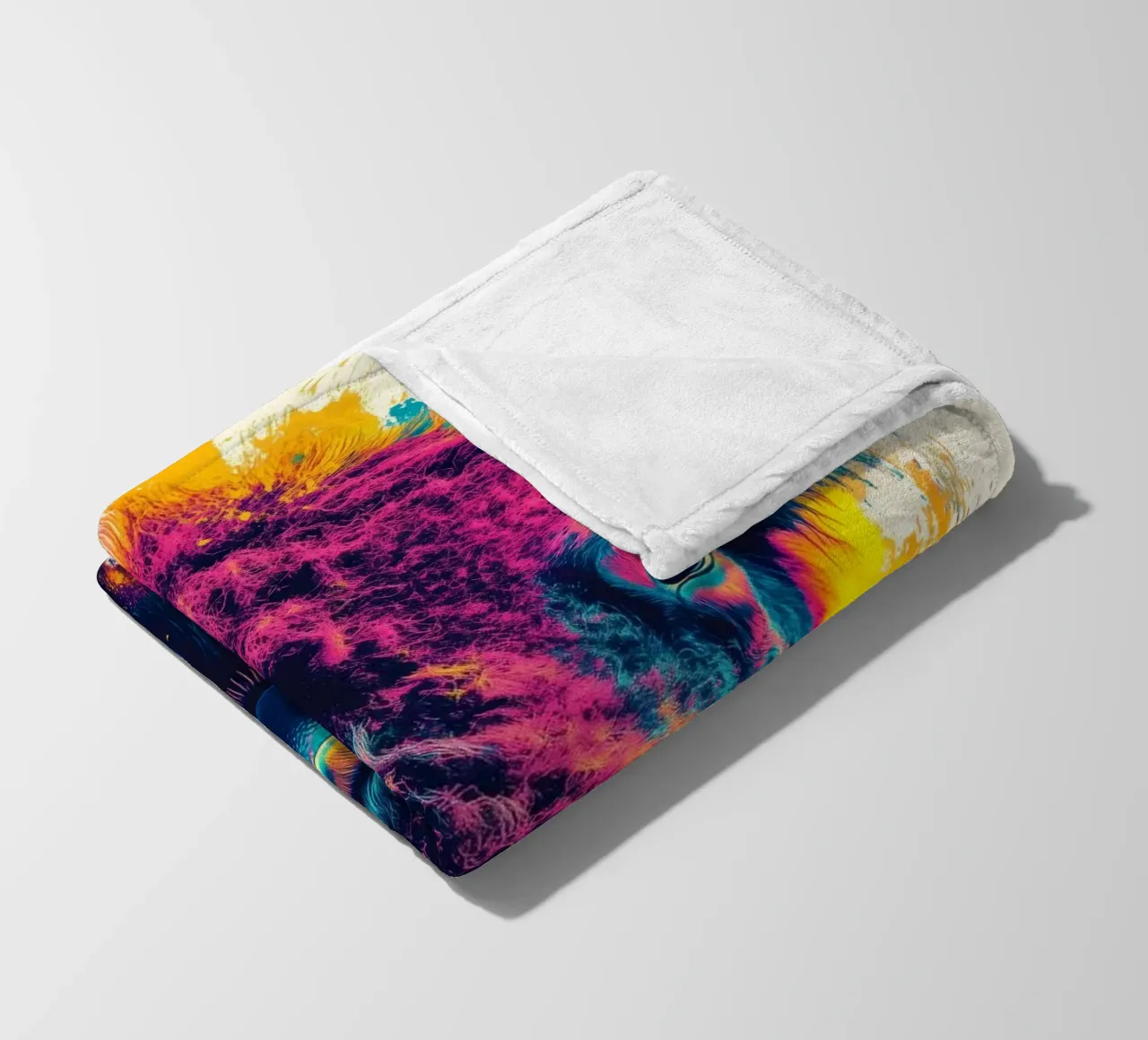 Bison Fleecedecke von Lionmixart