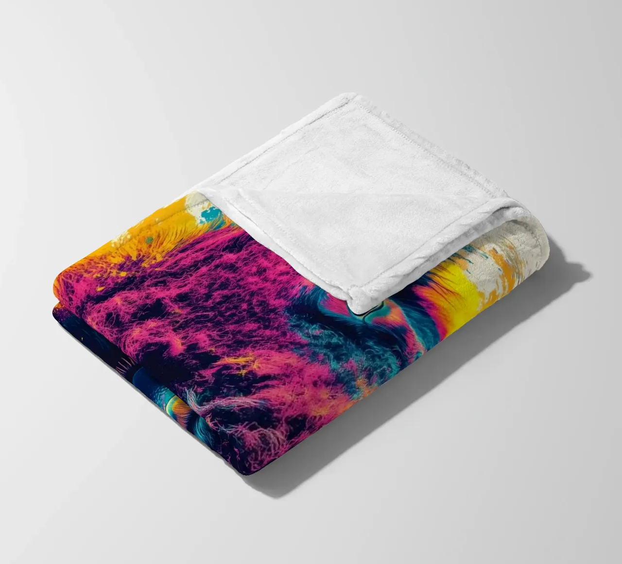 Bison Fleecedecke von Lionmixart