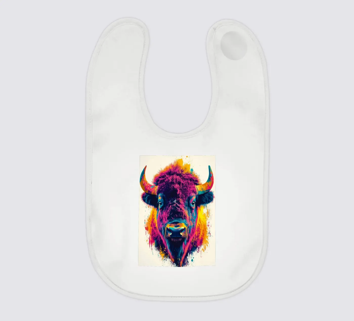 Bison bavoir de Lionmixart