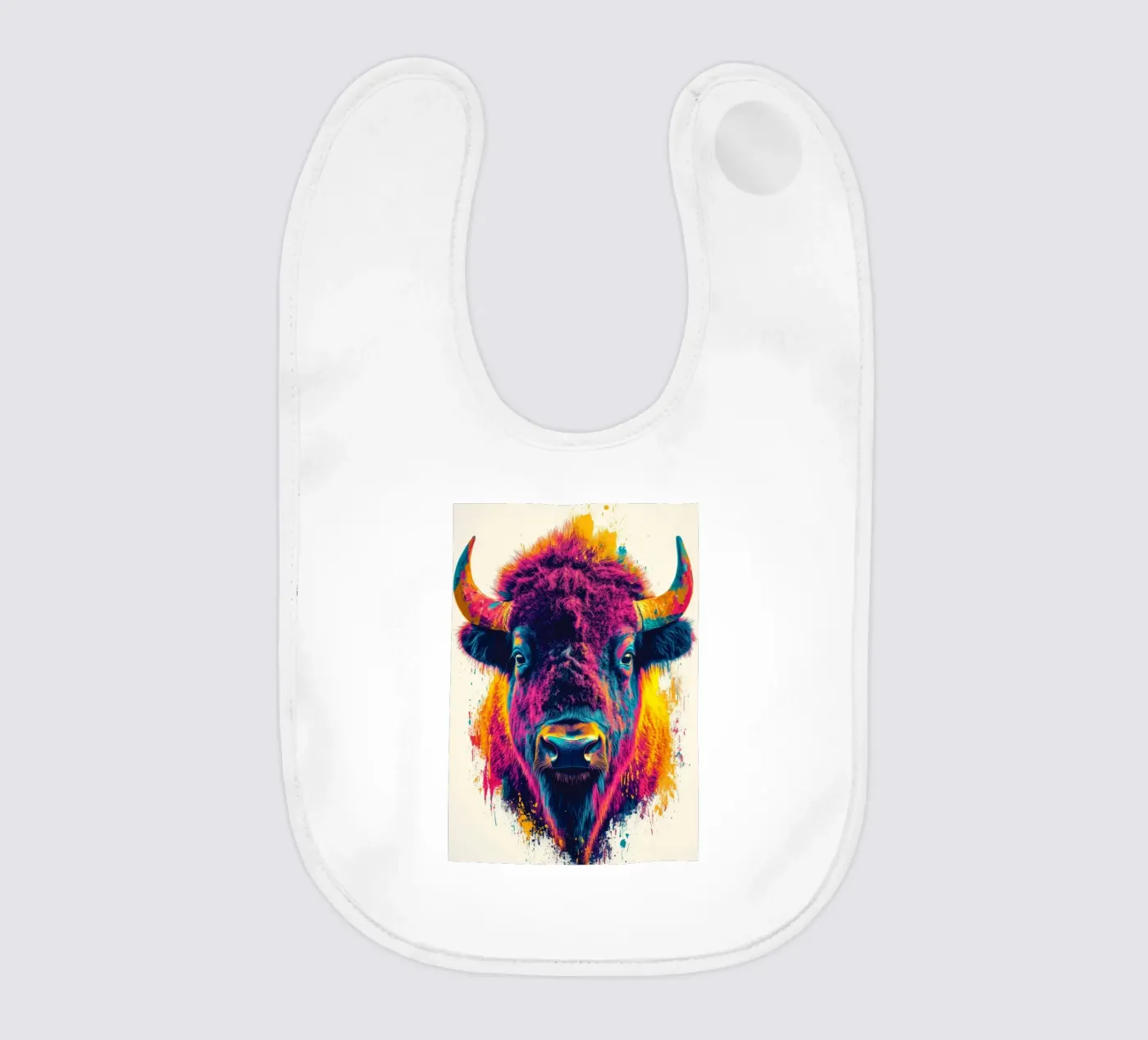 Bison bavoir de Lionmixart
