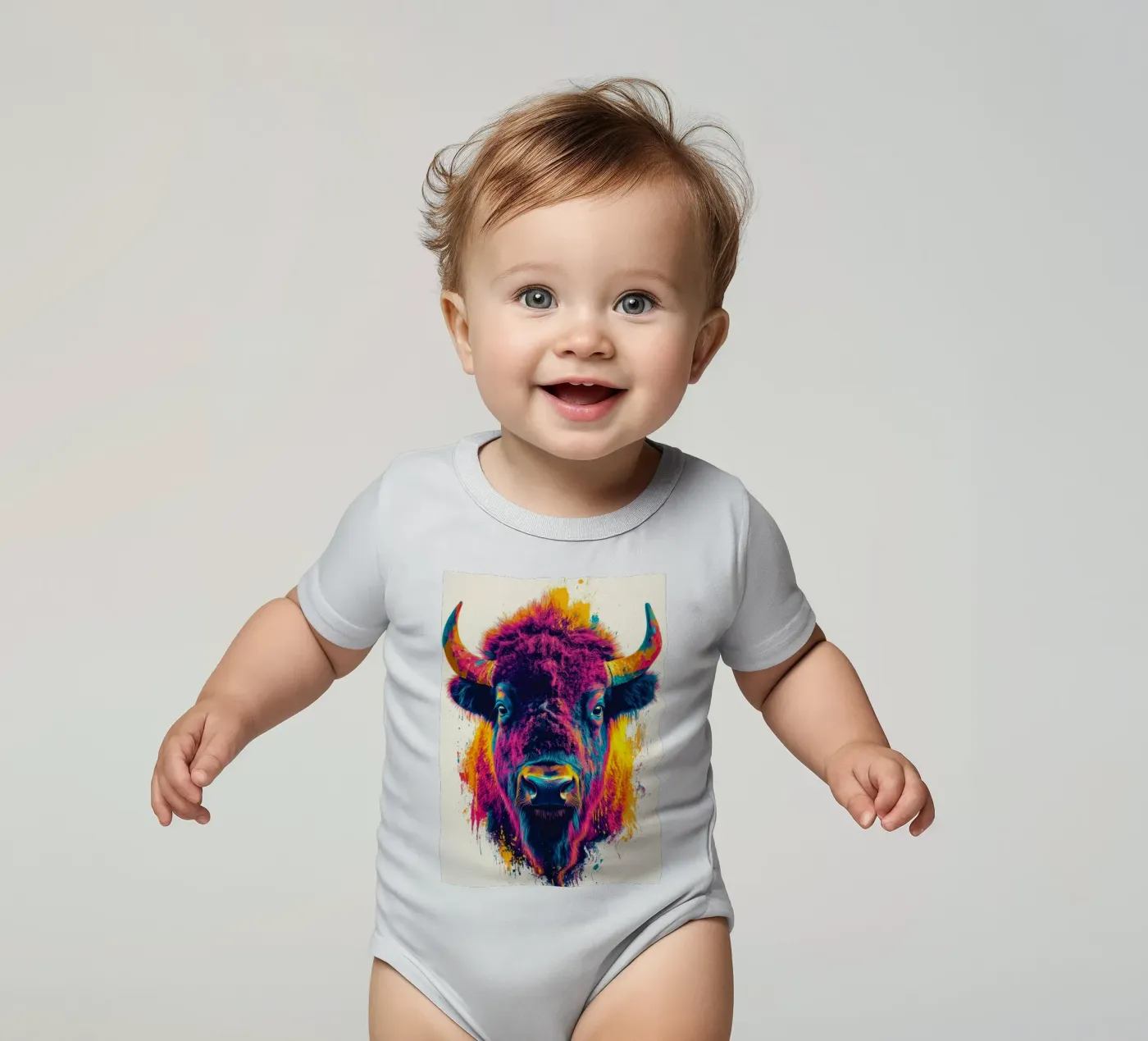 Bison body bébé de Lionmixart