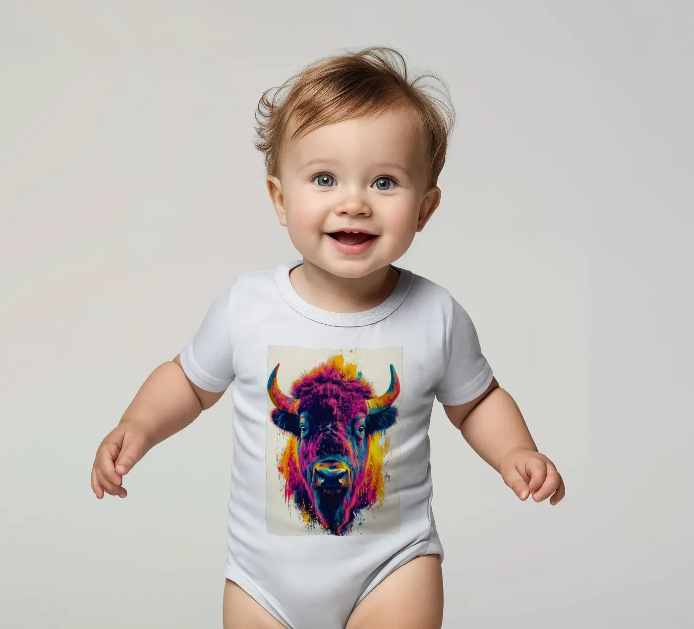 Bison body bébé de Lionmixart