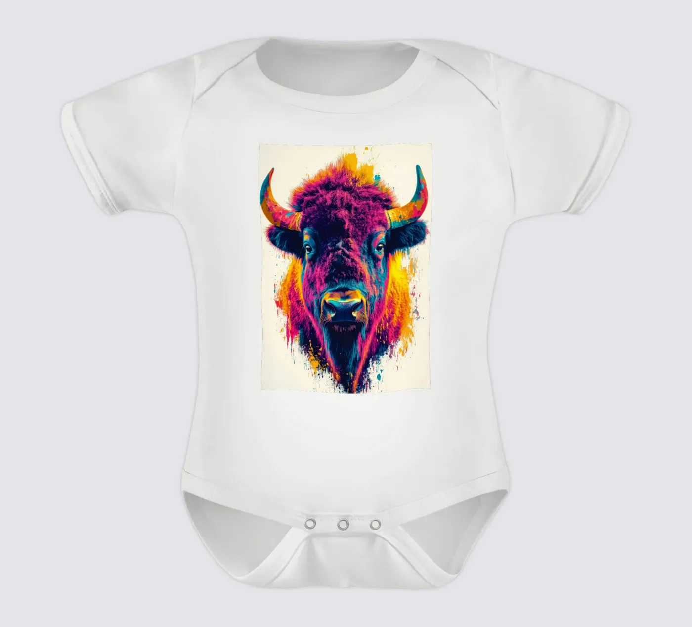 Bison body bébé de Lionmixart