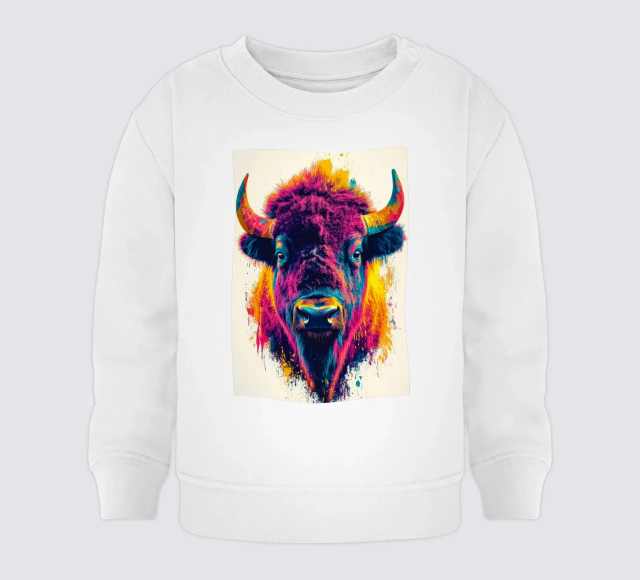 Bisonte felpa neonato da Lionmixart