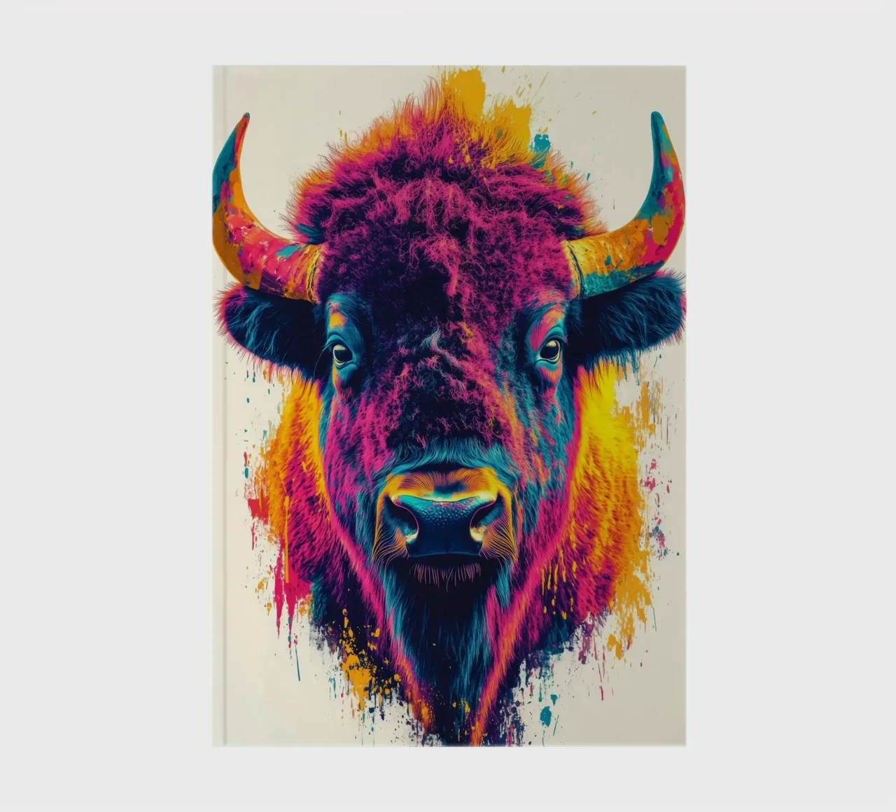 Bison notebook by Lionmixart