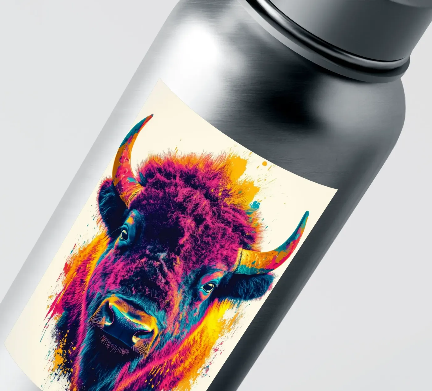 Bison sticker by Lionmixart