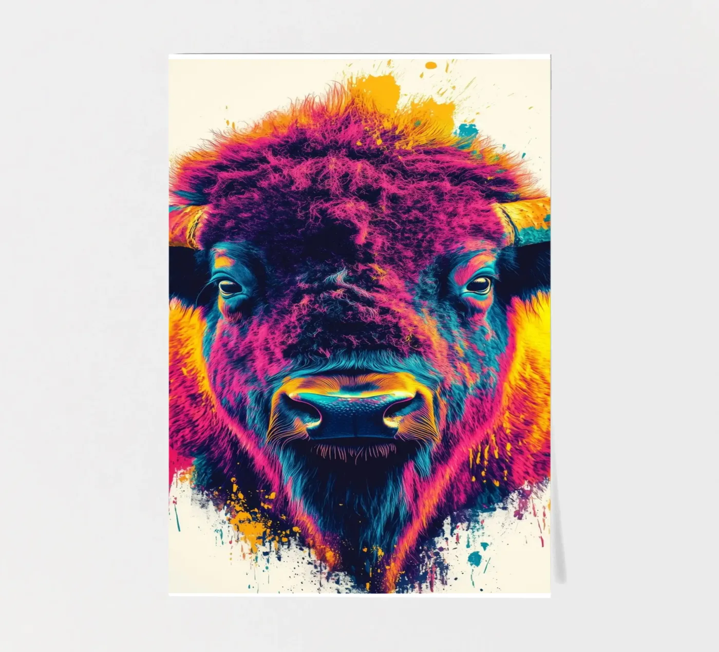 Bison Stickerbogen von Lionmixart