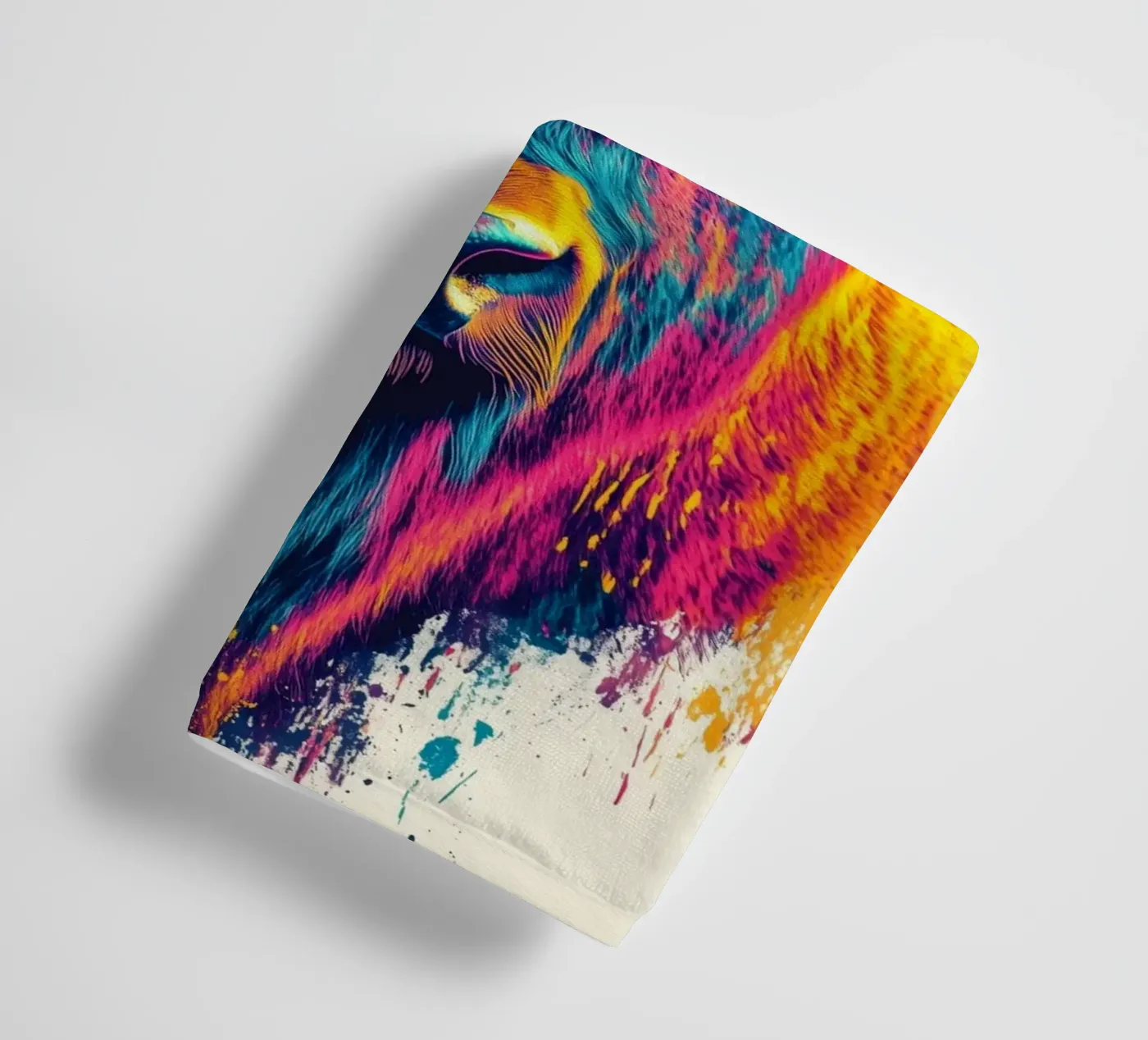 Bison towel by Lionmixart