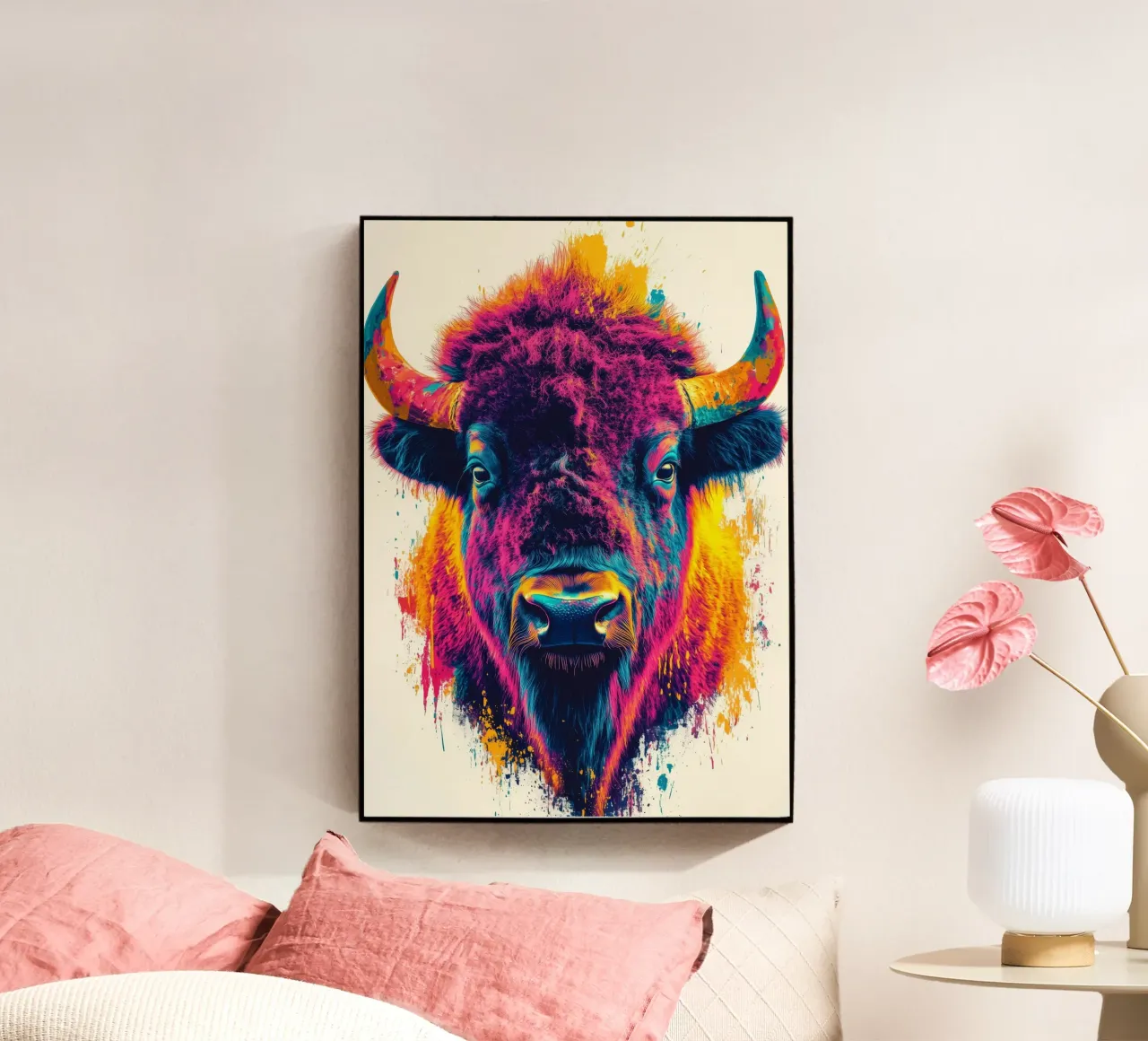 Bisonte plexiglass da Lionmixart