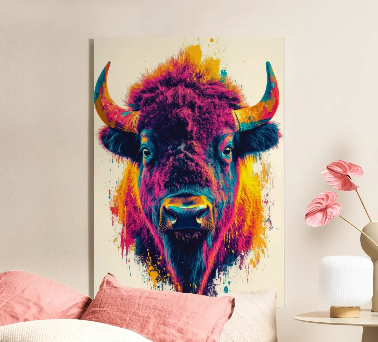 Bisonte plexiglass da Lionmixart