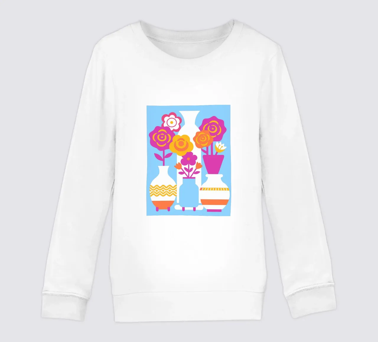 Quattro vasi di fiori felpa bambino da FLOWER PLACE SHOP