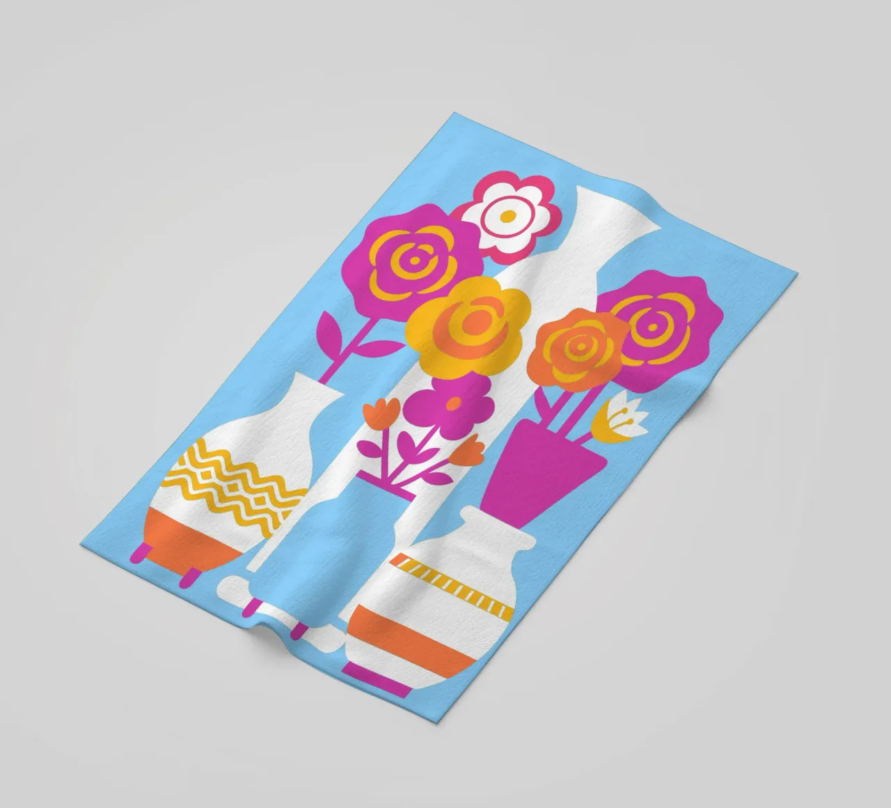 Quattro vasi di fiori telo mare da FLOWER PLACE SHOP