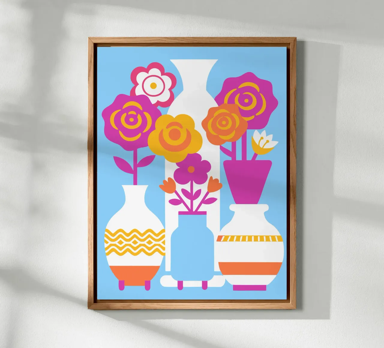 Four Flower Vases alu-dibond by FLOWER PLACE SHOP