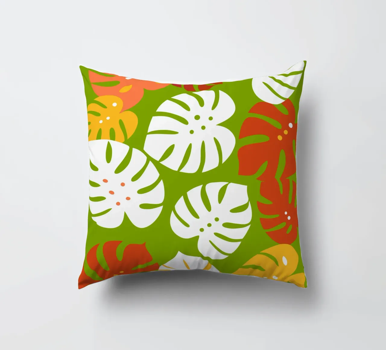 Monstera Fiore Pettern cuscino da FLOWER PLACE SHOP