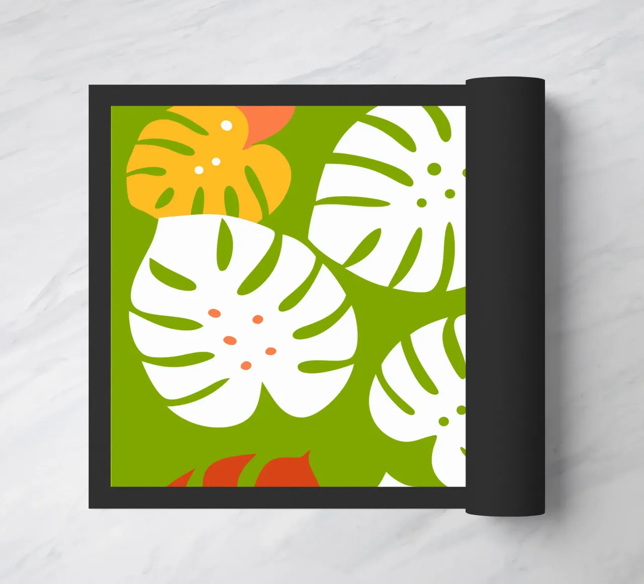Monstera Fiore Pettern zerbino da FLOWER PLACE SHOP