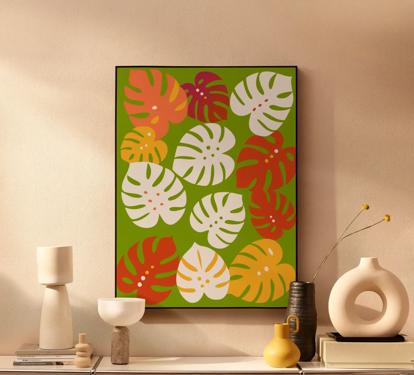 Monstera Fiore Pettern plexiglass da FLOWER PLACE SHOP