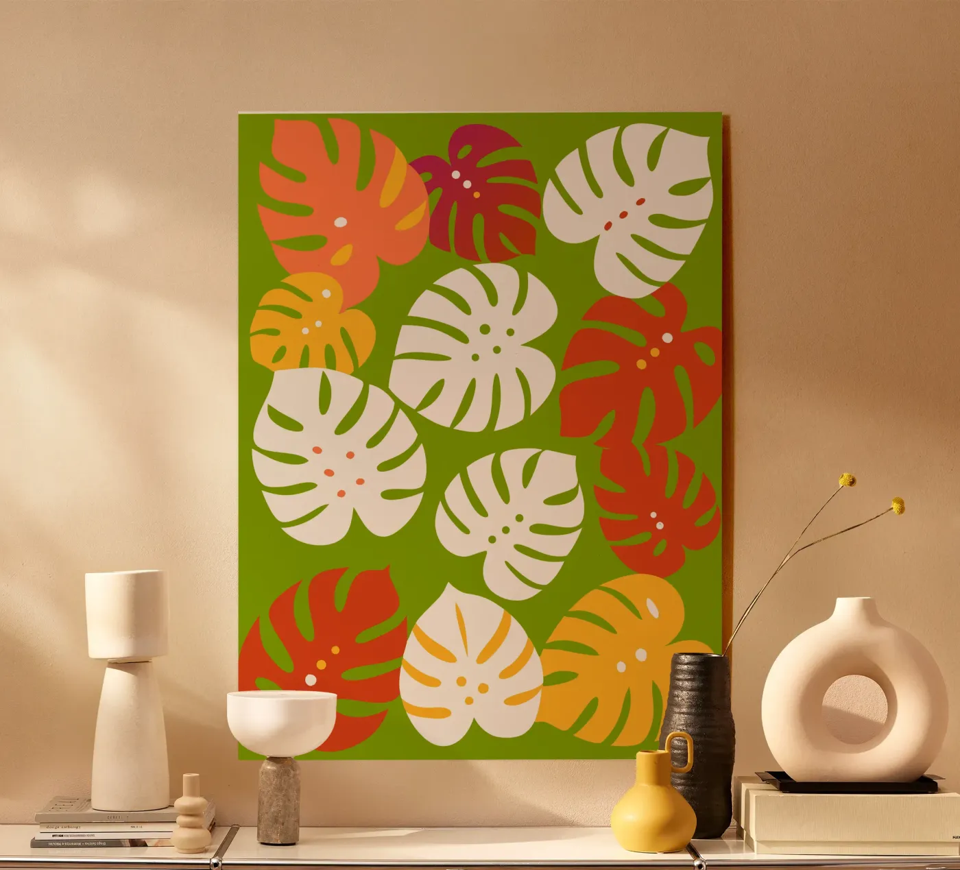 Monstera Fiore Pettern plexiglass da FLOWER PLACE SHOP