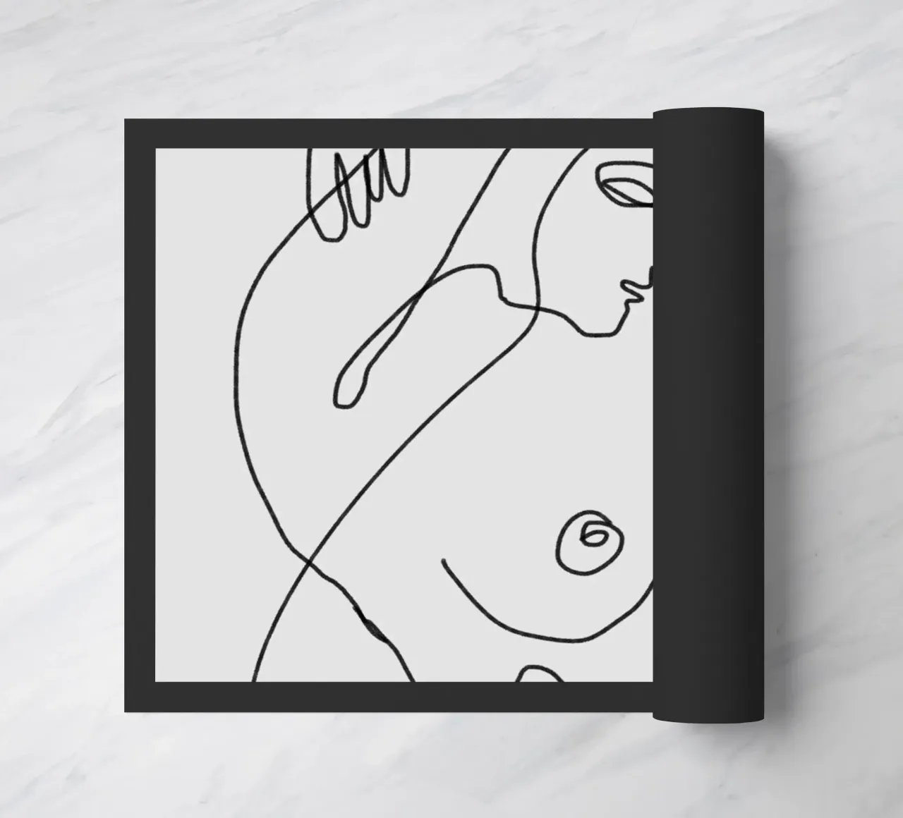 Line art nudo 02 zerbino da Little Dean