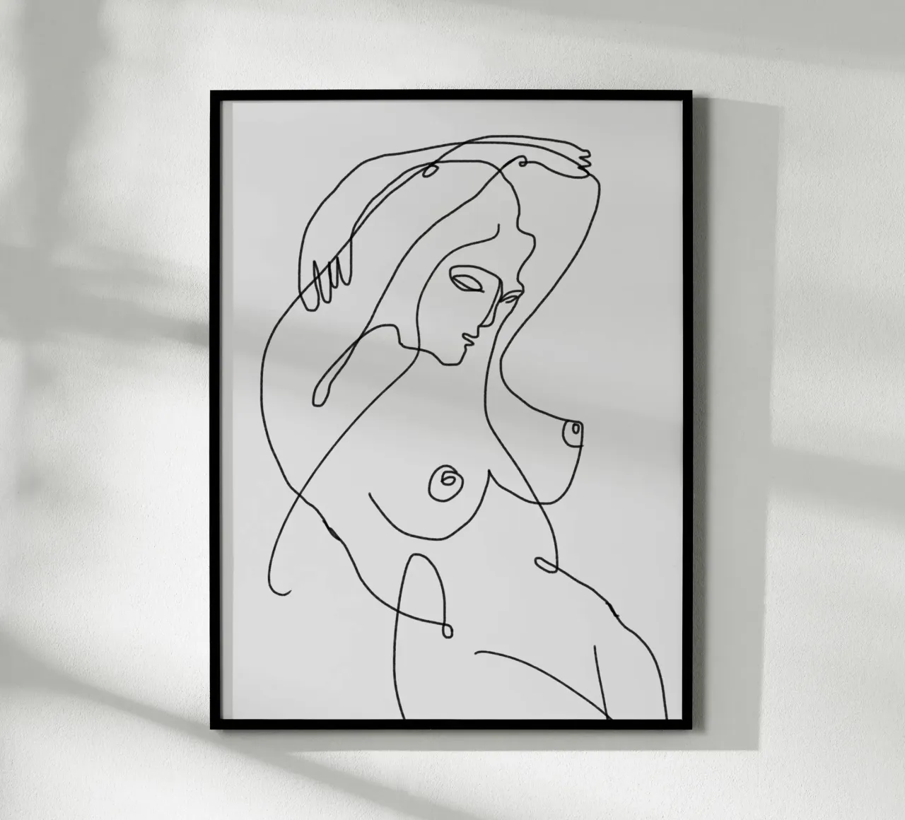 Line art nudo 02 poster da Little Dean