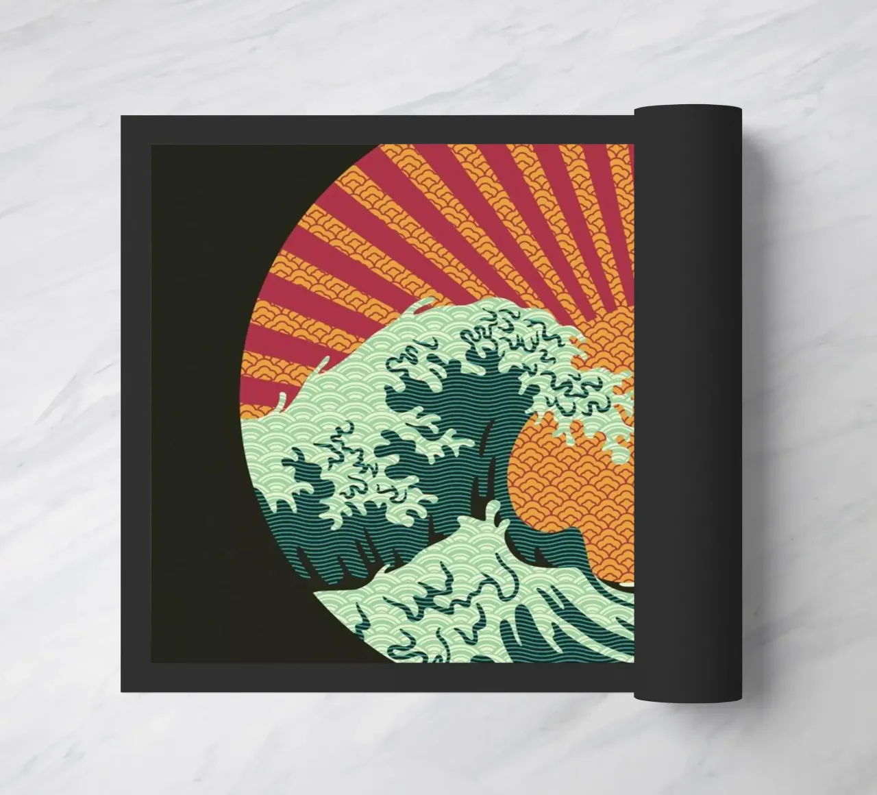 Kanagawa Wave Japanese Patterns zerbino da Tobe Fonseca