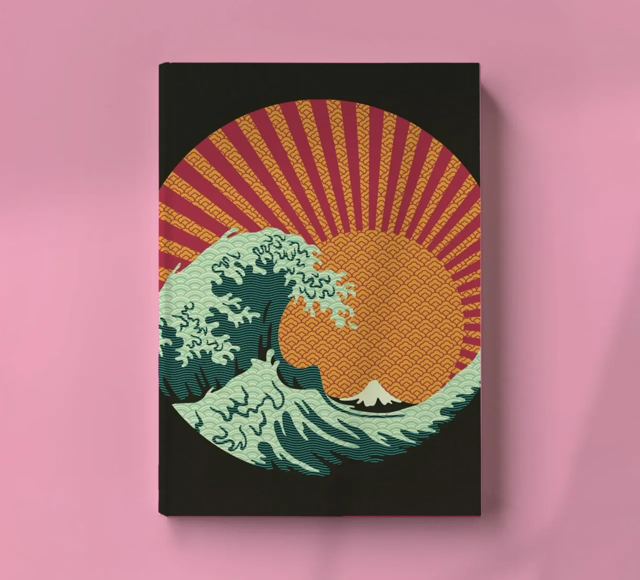 Kanagawa Wave Japanese Patterns carnet de notes de Tobe Fonseca