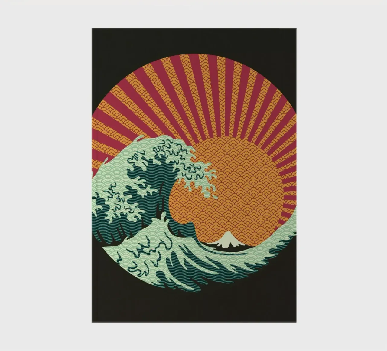 Kanagawa Wave Japanese Patterns carnet de notes de Tobe Fonseca