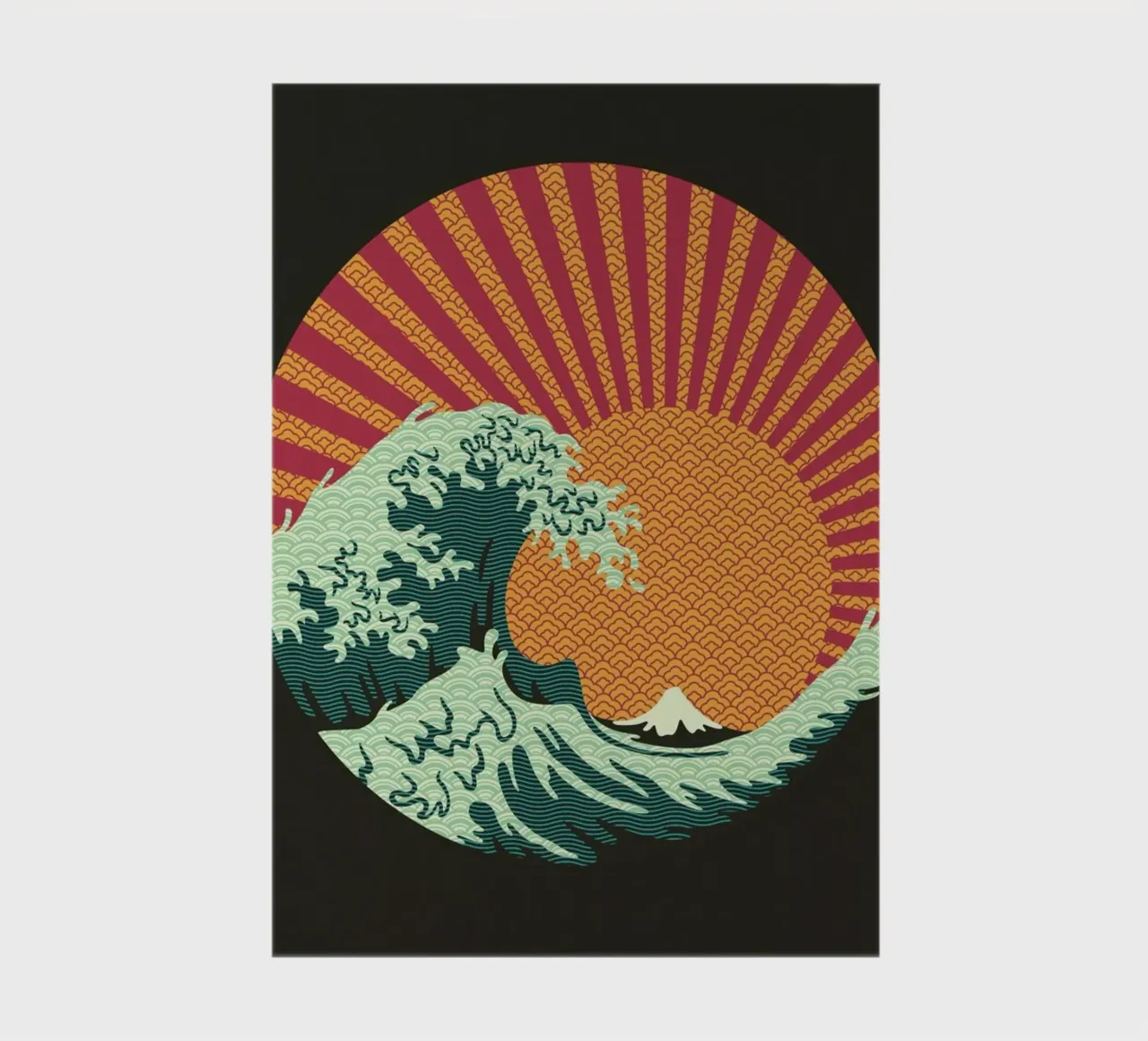 Kanagawa Wave Japanese Patterns carnet de notes de Tobe Fonseca