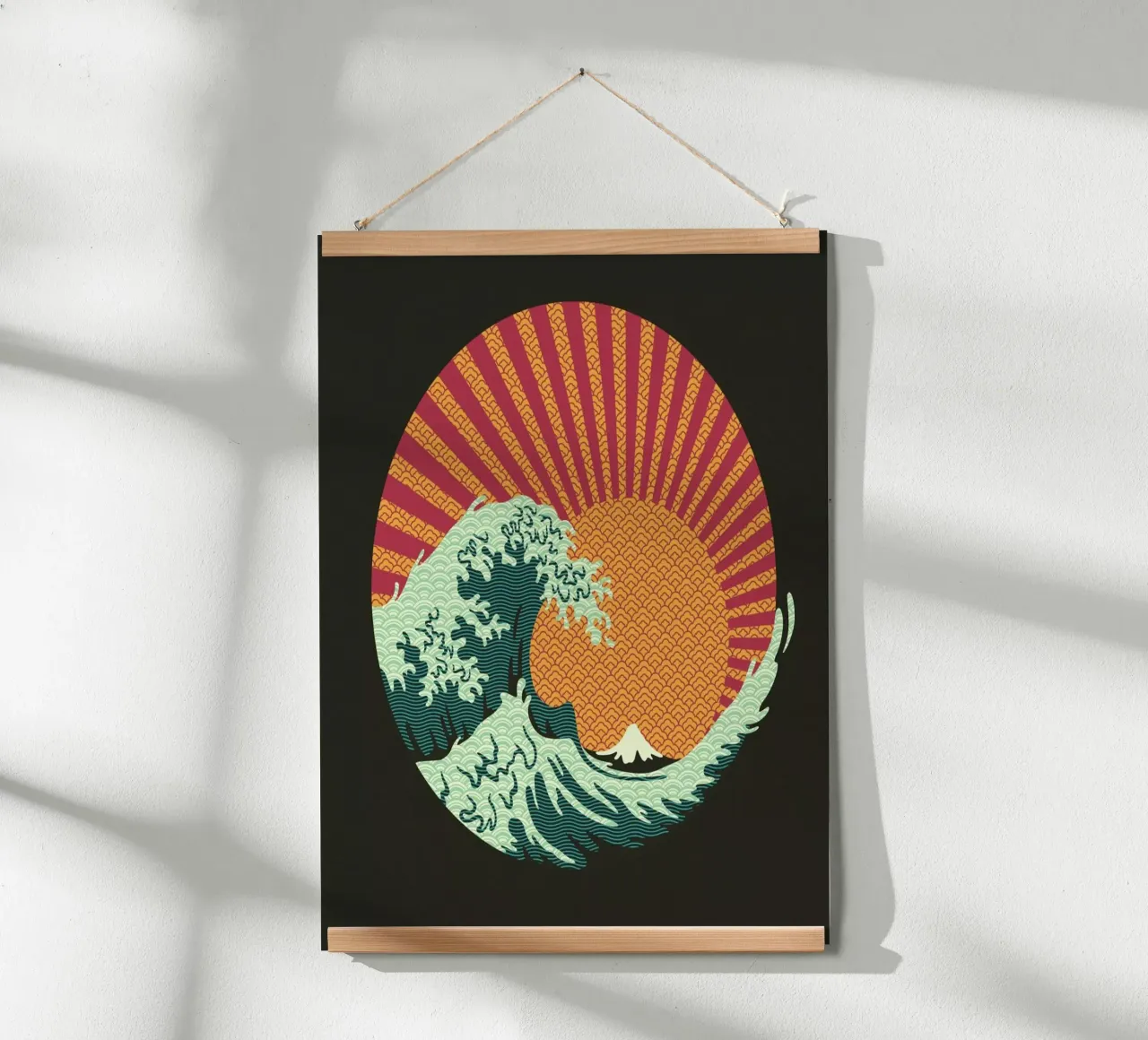 Kanagawa Wave Japanese Patterns carta hahnemühle da Tobe Fonseca