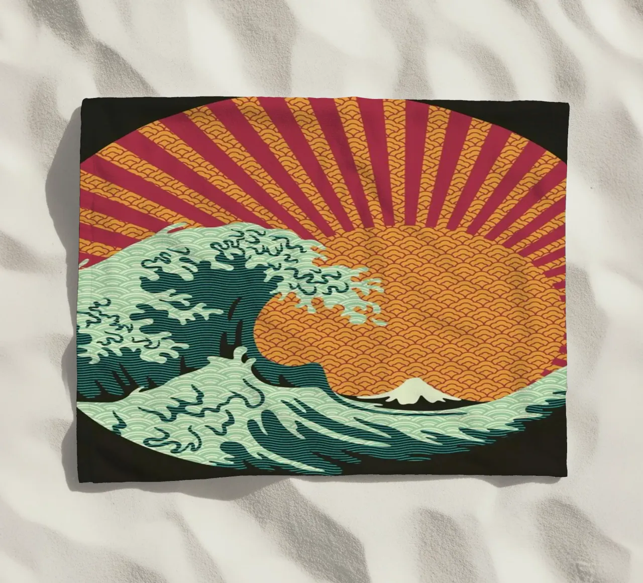 Kanagawa Wave Japanese Patterns telo mare da Tobe Fonseca