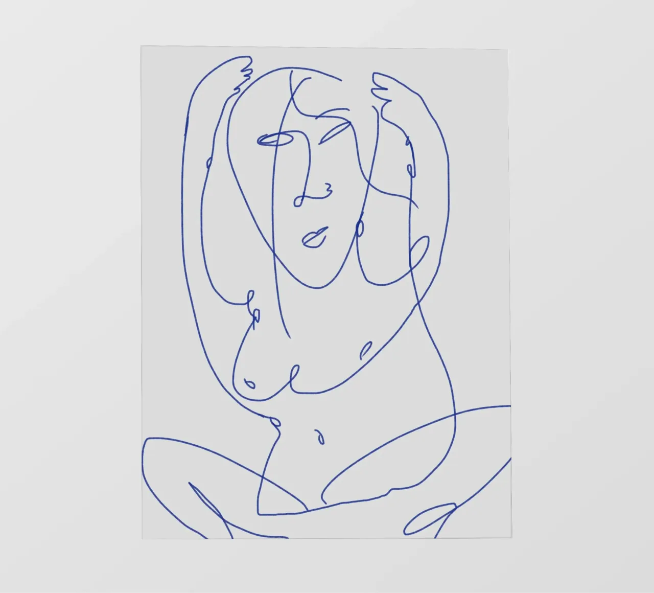 Line art nudo 03 pellicola backlit da Little Dean