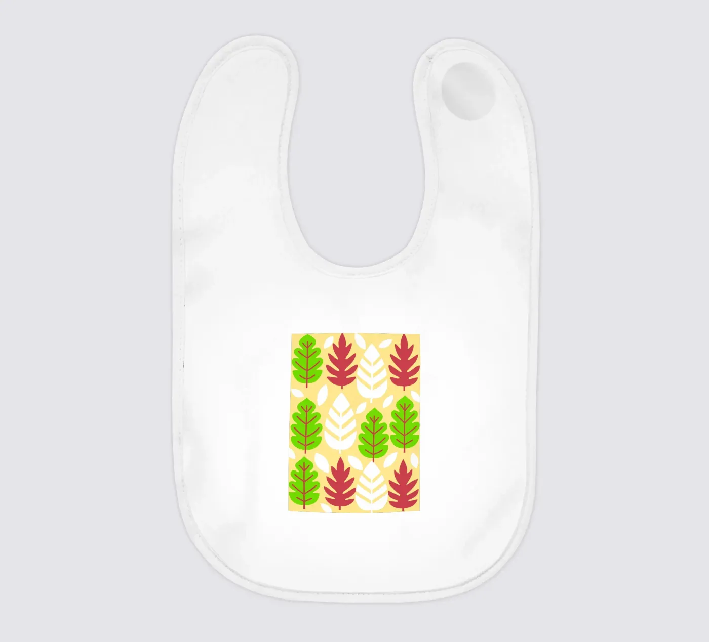 Blad Pettern baby slabbetje van FLOWER PLACE SHOP