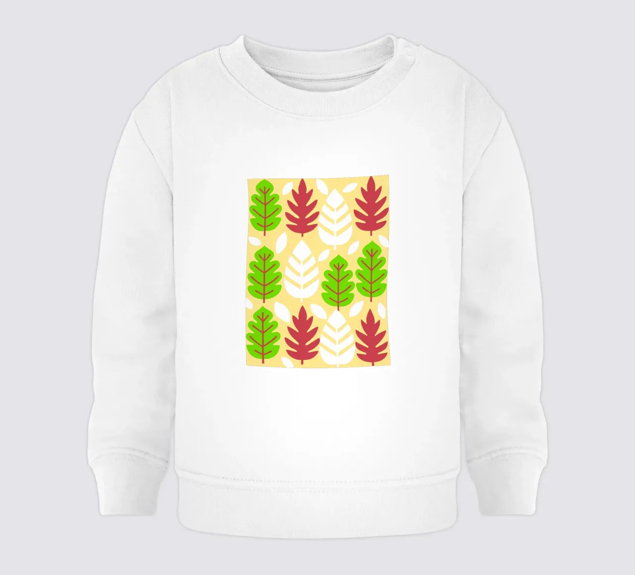 Foglia Pettern felpa neonato da FLOWER PLACE SHOP