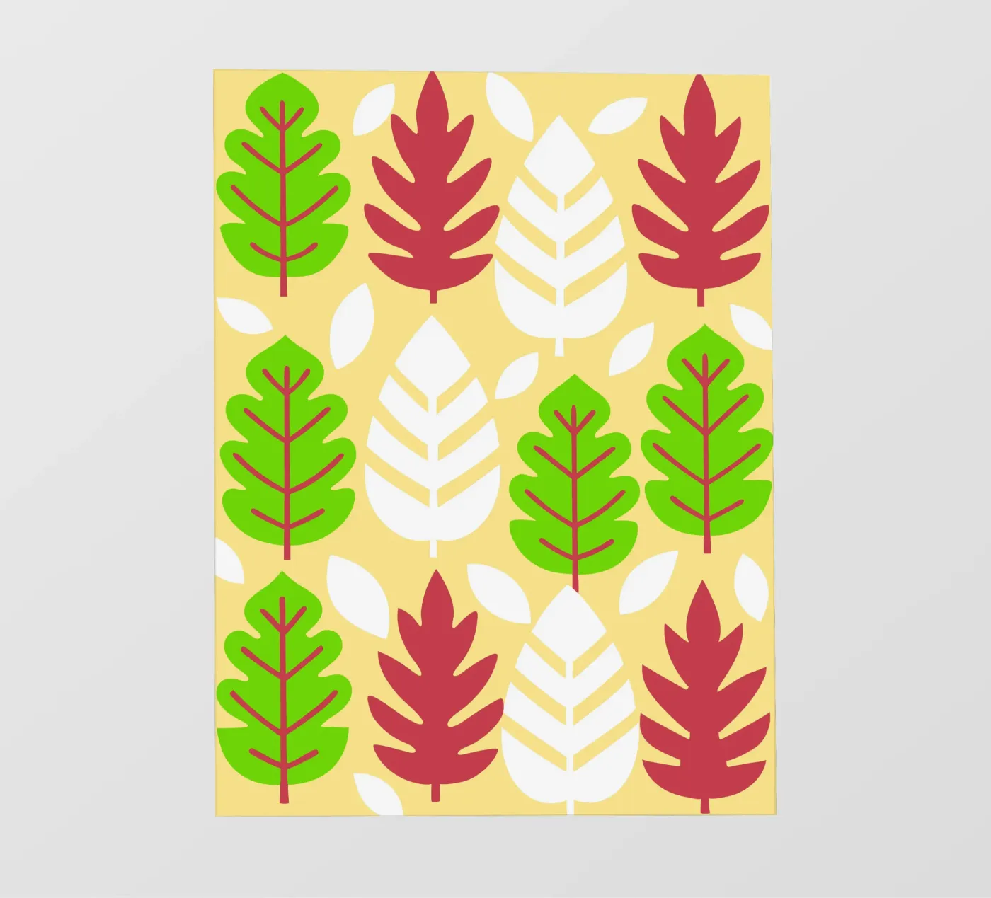 Leaf Pettern fotobehang van FLOWER PLACE SHOP