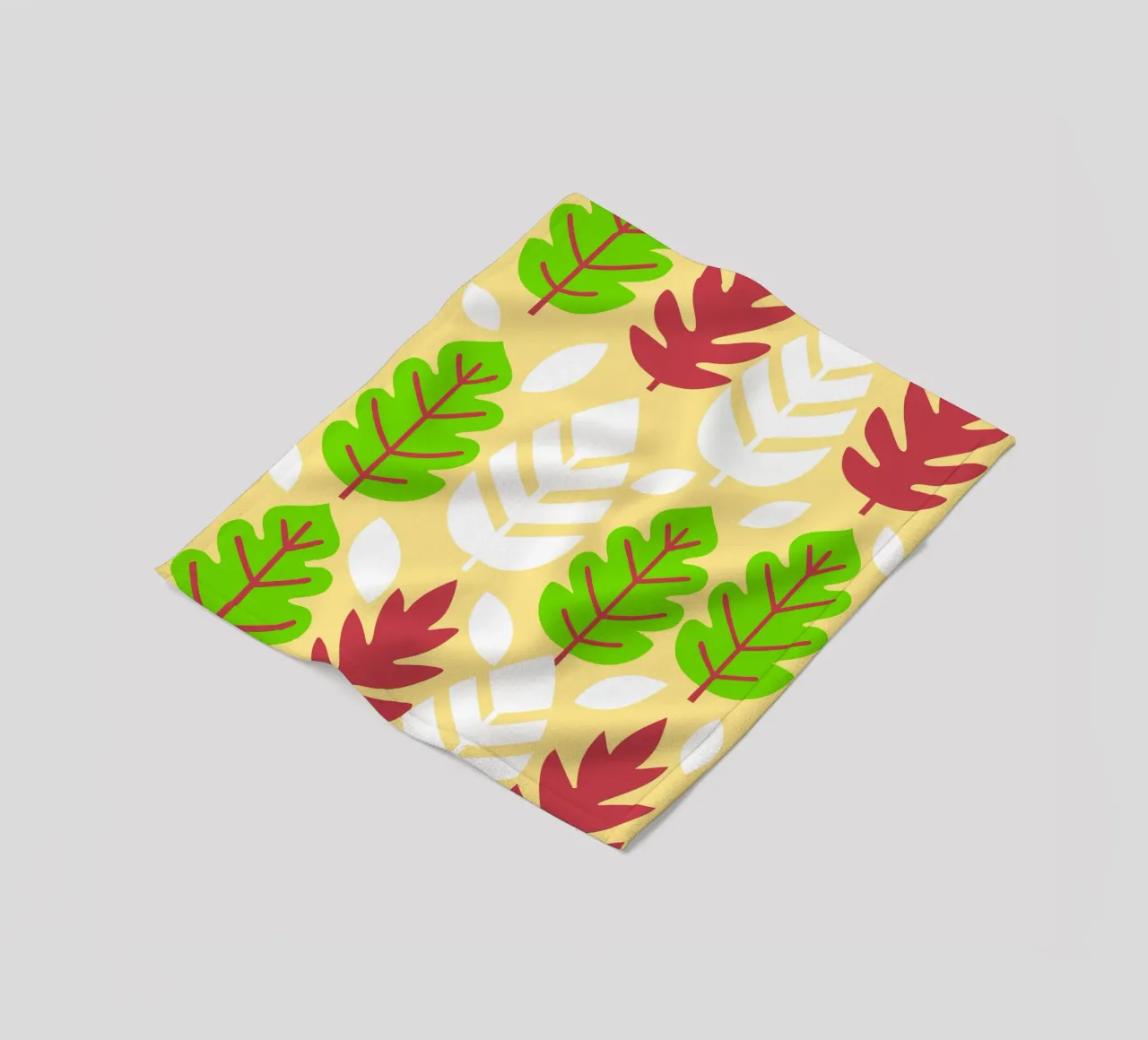 Blatt Pettern Fleecedecke von FLOWER PLACE SHOP