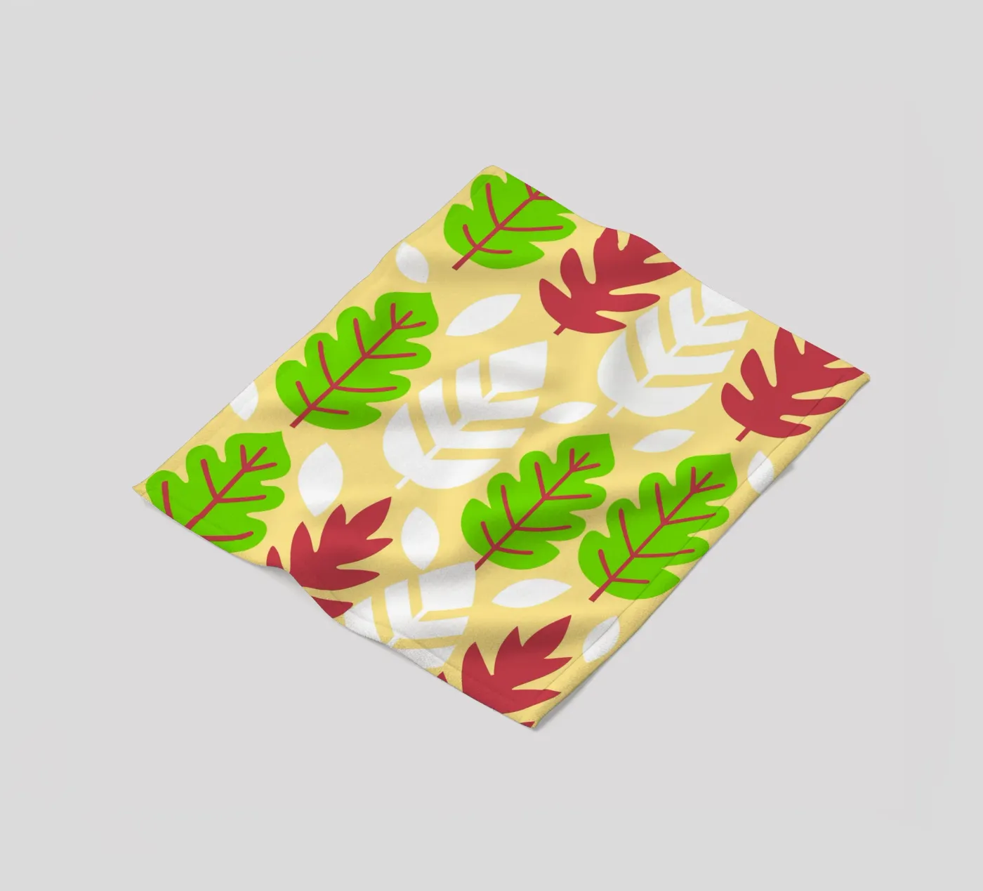 Leaf Pettern fleecedeken van FLOWER PLACE SHOP