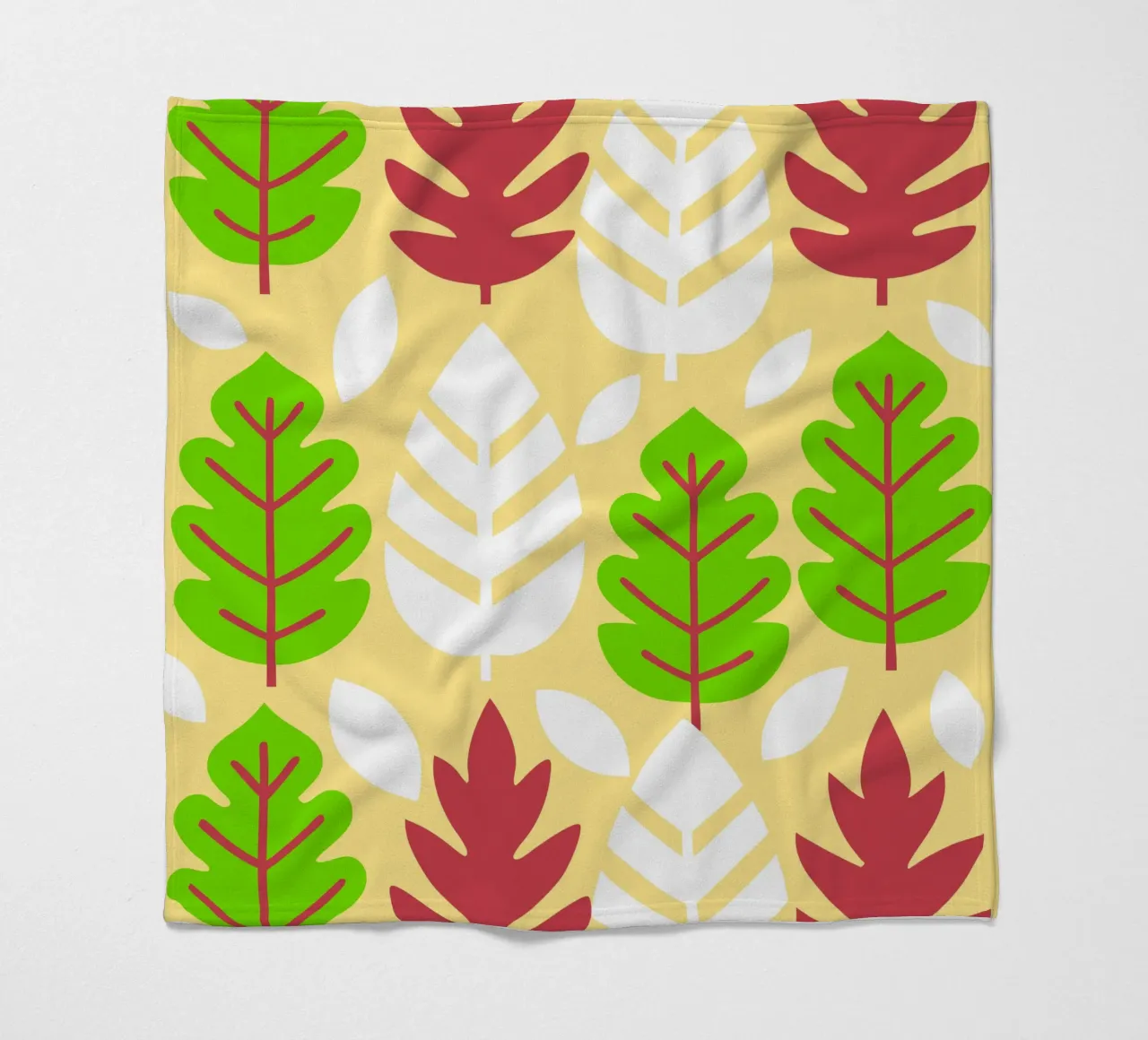 Blatt Pettern Fleecedecke von FLOWER PLACE SHOP