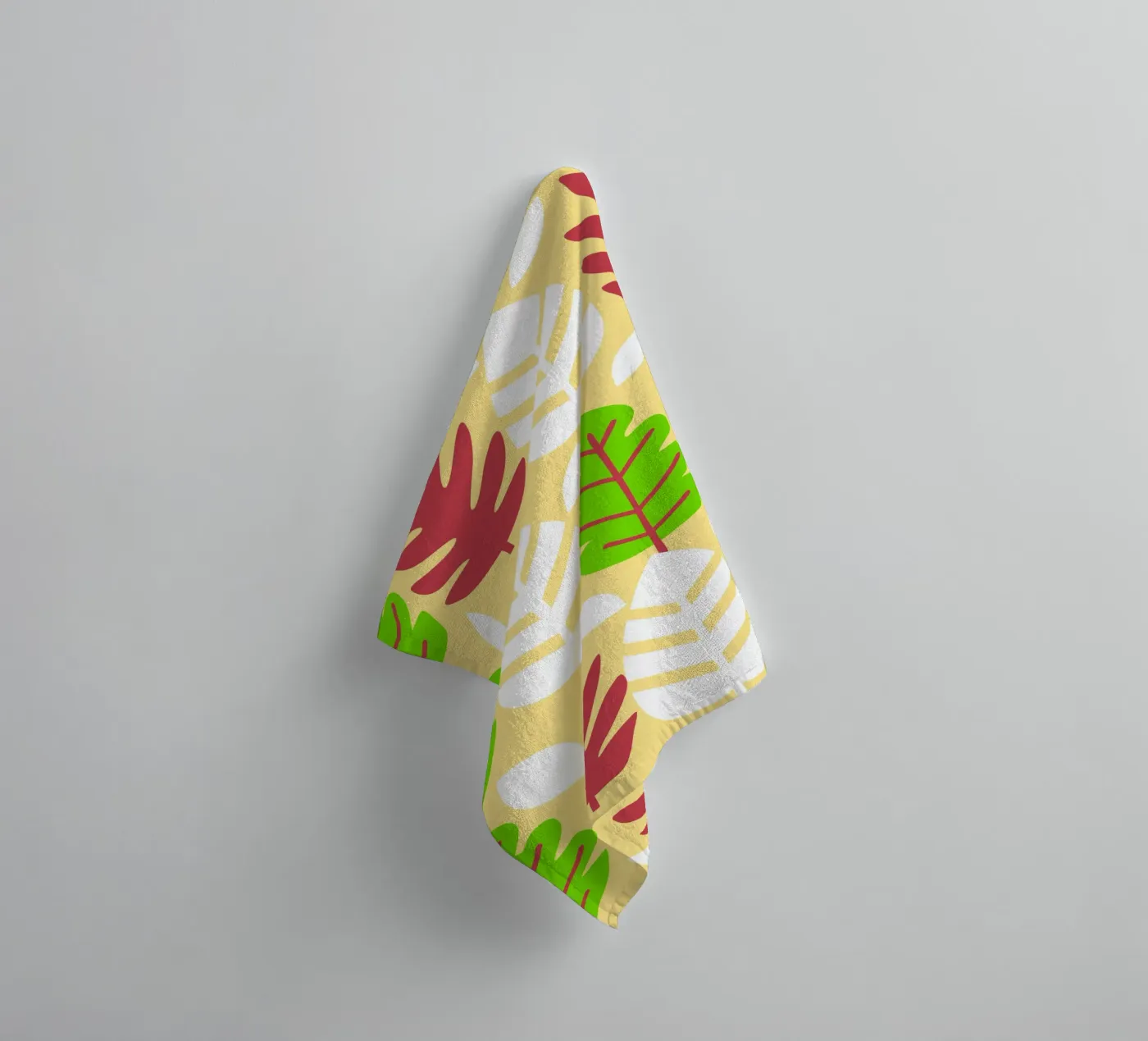 Leaf Pettern towel by FLOWER PLACE SHOP