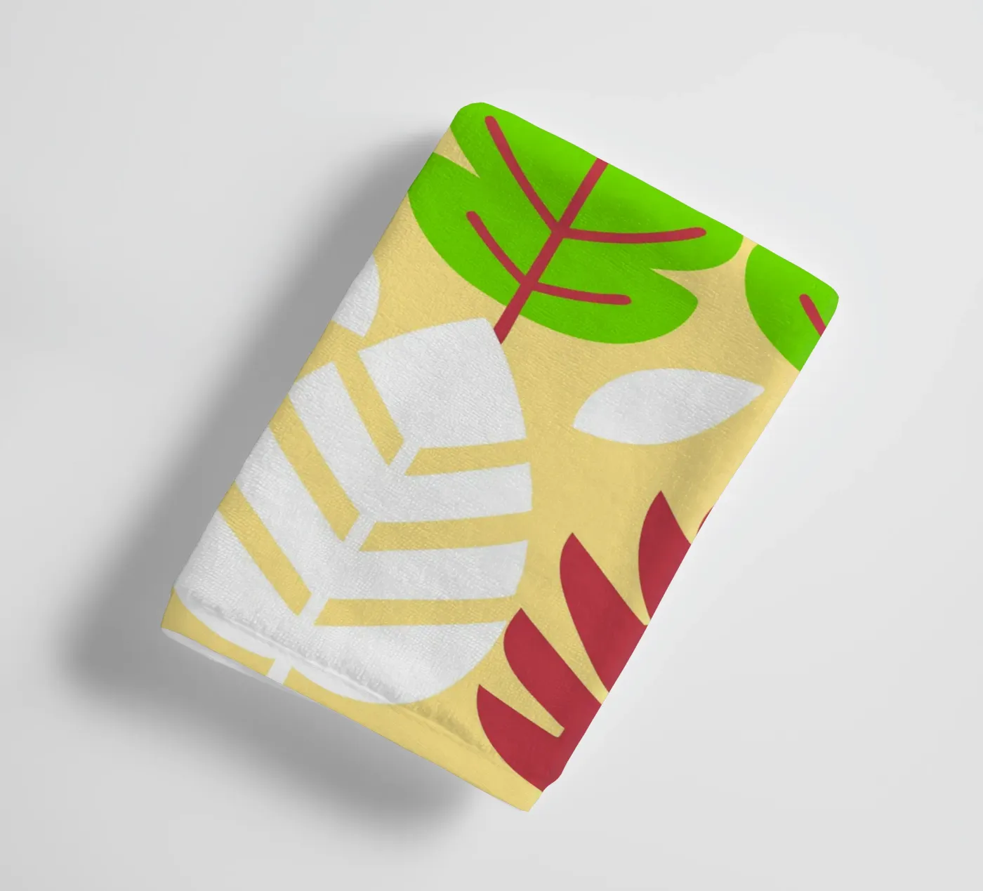 Leaf Pettern towel by FLOWER PLACE SHOP