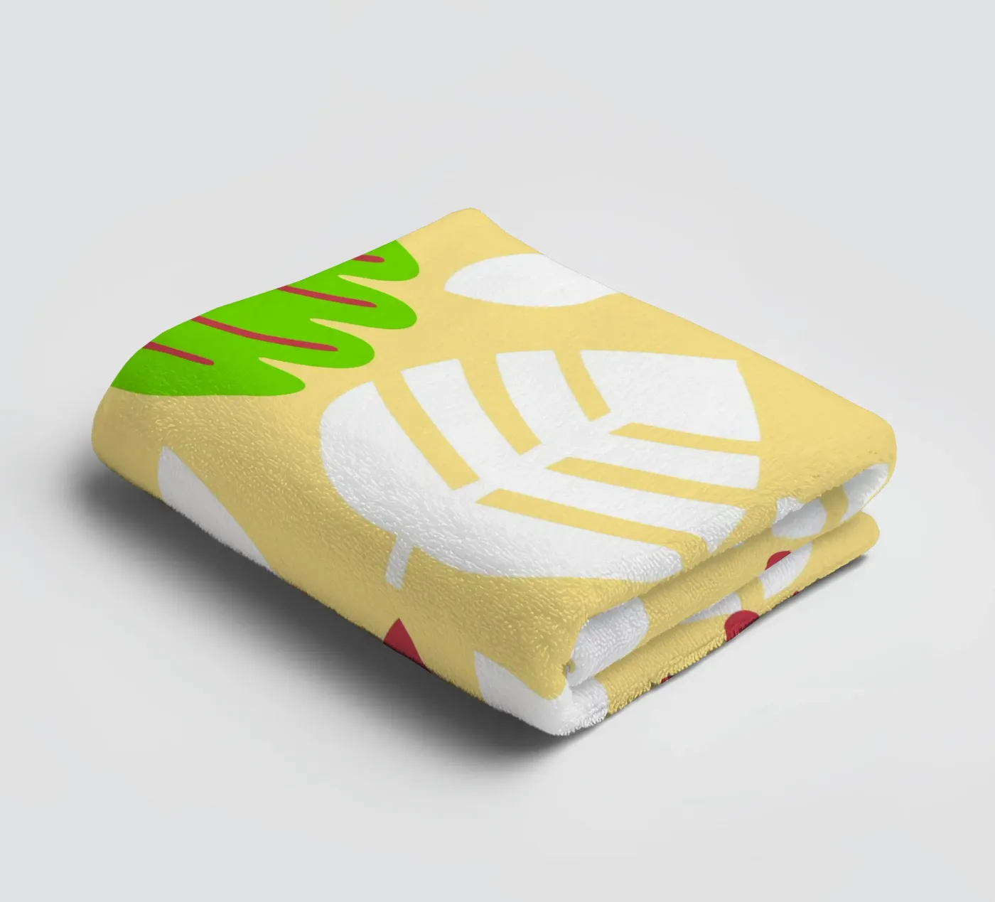 Leaf Pettern towel by FLOWER PLACE SHOP