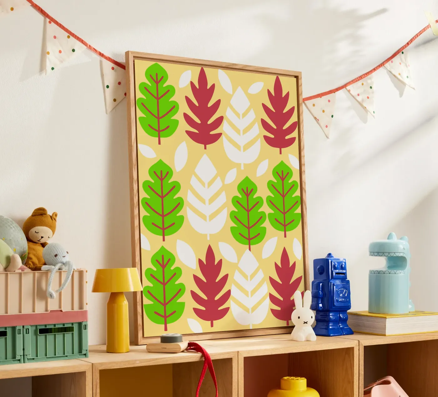 Leaf Pettern acrylic glass by FLOWER PLACE SHOP