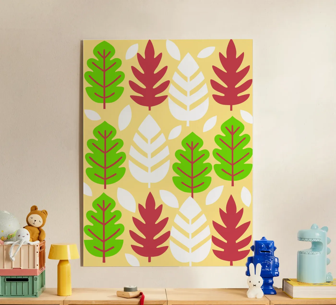 Leaf Pettern acrylic glass by FLOWER PLACE SHOP