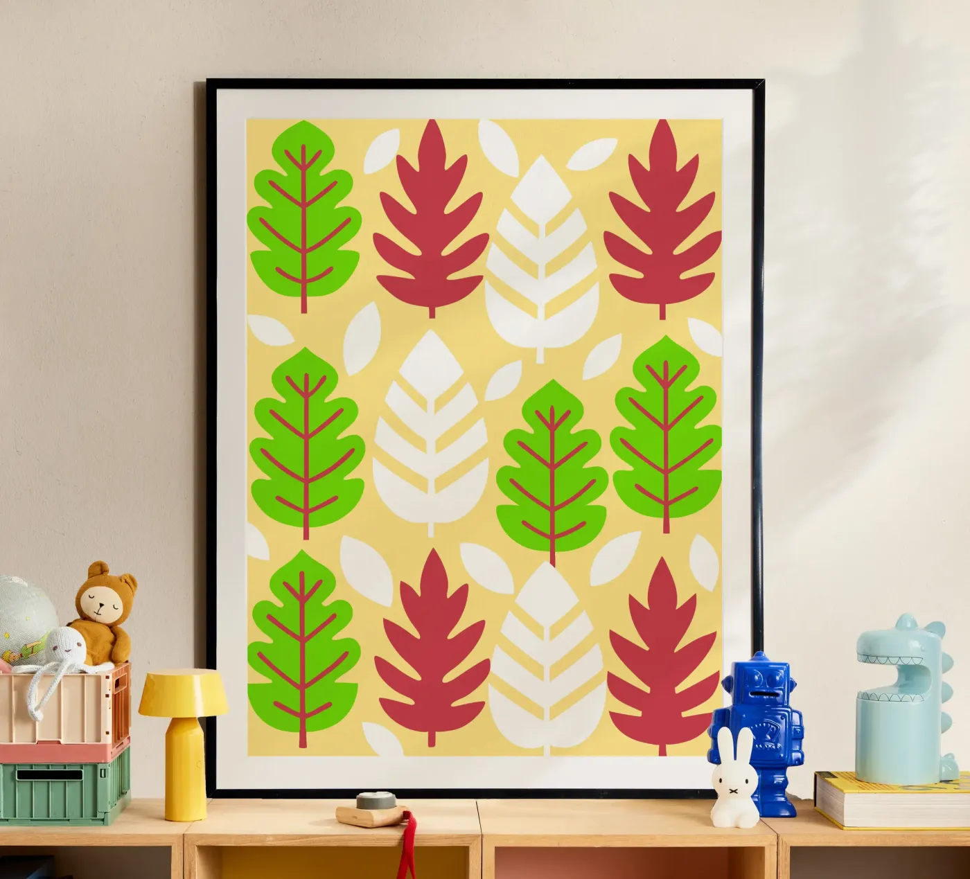 Leaf Pettern poster van FLOWER PLACE SHOP
