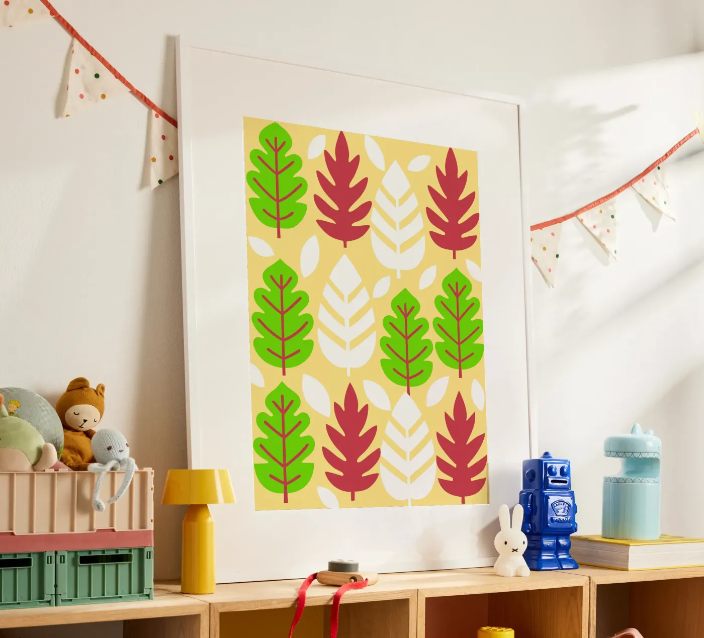 Leaf Pettern poster van FLOWER PLACE SHOP