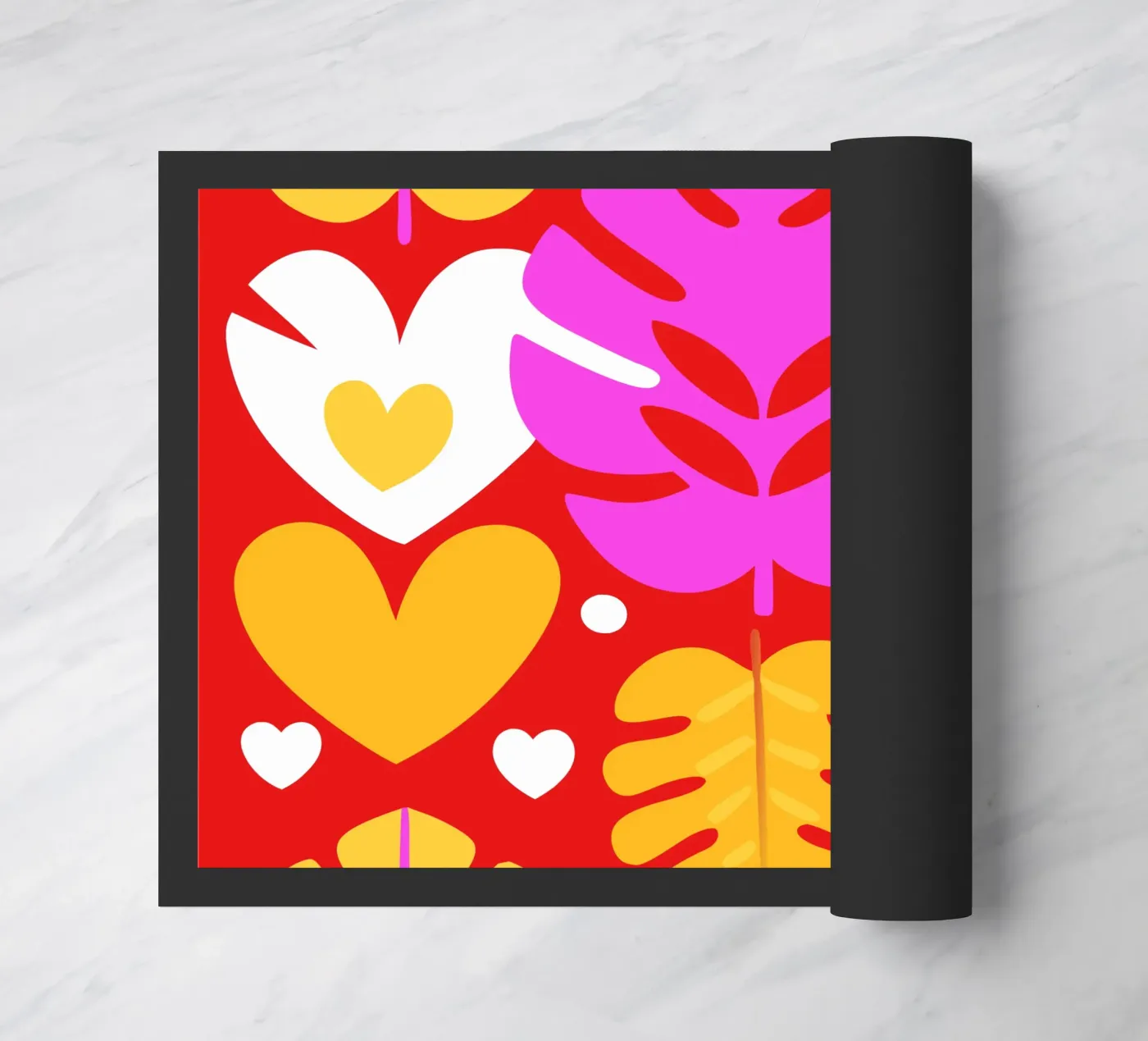 Blatt Pettern Fußmatte von FLOWER PLACE SHOP