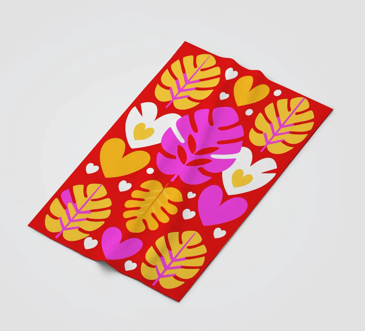 Blatt Pettern Fleecedecke von FLOWER PLACE SHOP