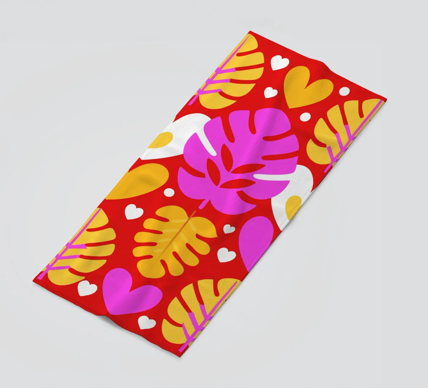 Blatt Pettern Strandtuch von FLOWER PLACE SHOP