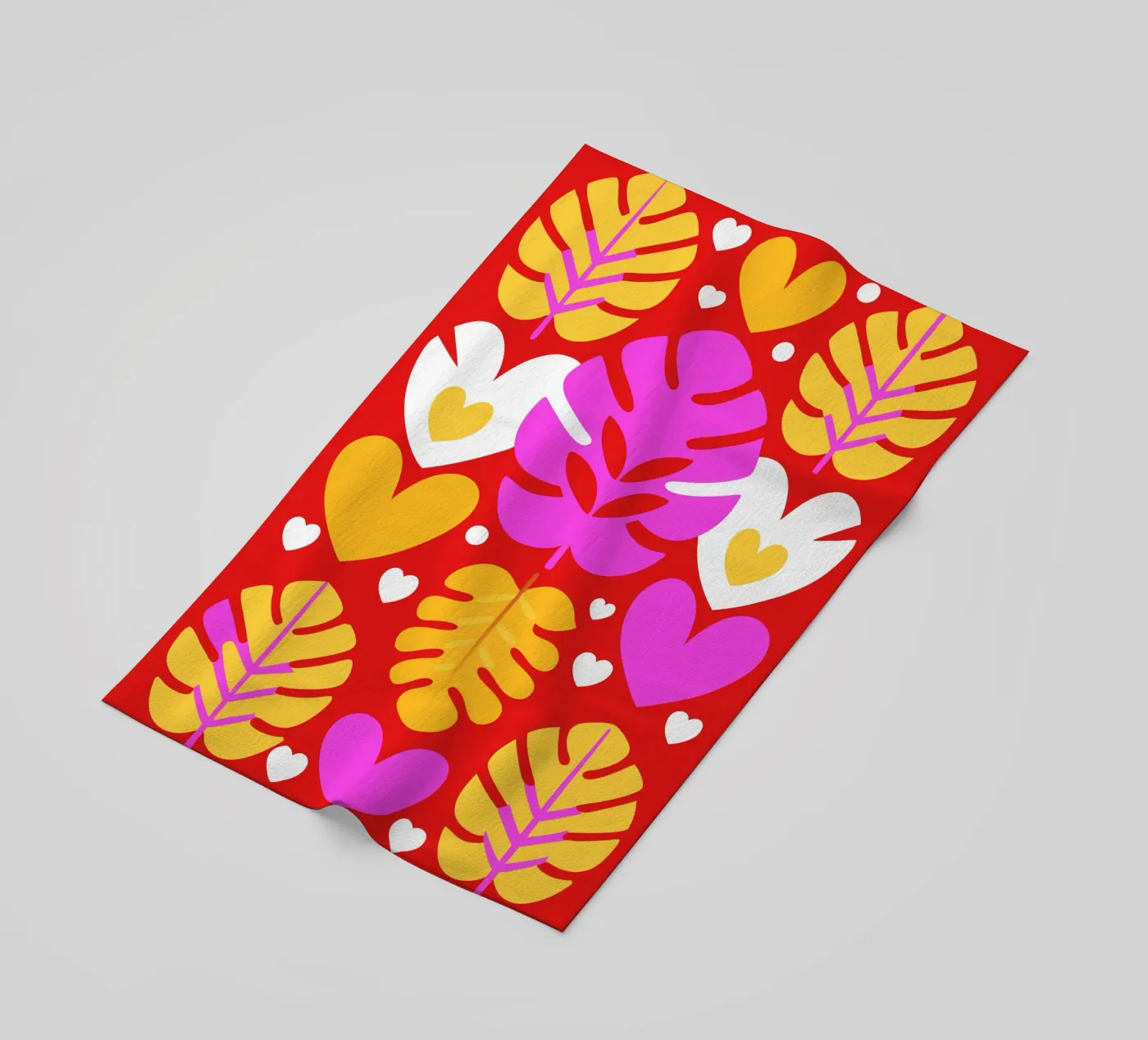 Blatt Pettern Strandtuch von FLOWER PLACE SHOP