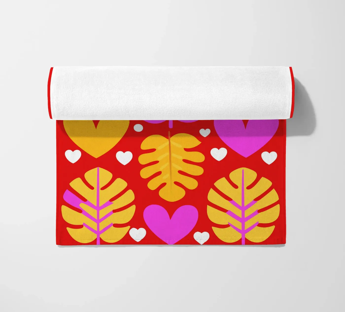 Blatt Pettern Strandtuch von FLOWER PLACE SHOP